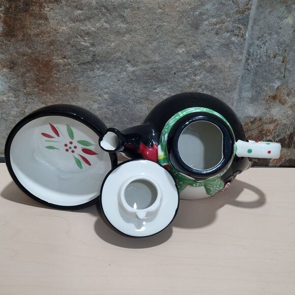 Temptations by Tara 3 Piece Ceramic Stacking Penguin Teapot Mug Cup Set - Picture 6 of 14